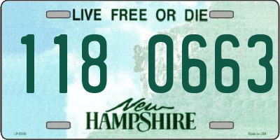 NH license plate 1180663
