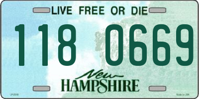 NH license plate 1180669