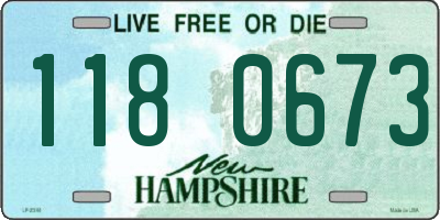 NH license plate 1180673