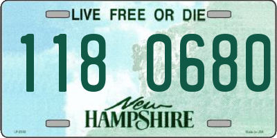 NH license plate 1180680