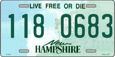 NH license plate 1180683