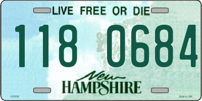 NH license plate 1180684