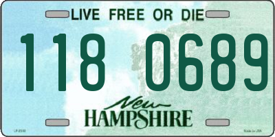 NH license plate 1180689