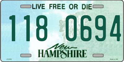 NH license plate 1180694