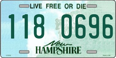 NH license plate 1180696