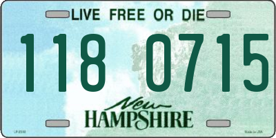 NH license plate 1180715