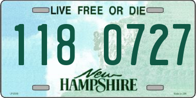 NH license plate 1180727