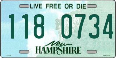 NH license plate 1180734