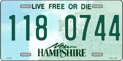 NH license plate 1180744