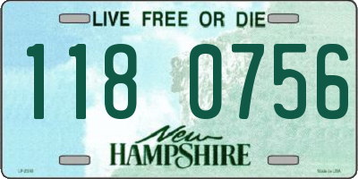 NH license plate 1180756