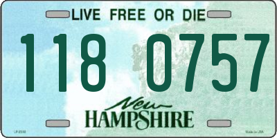 NH license plate 1180757