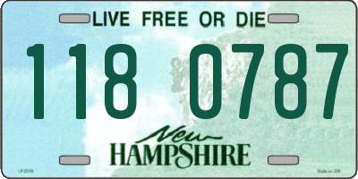 NH license plate 1180787