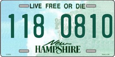 NH license plate 1180810
