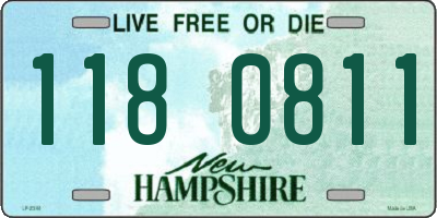 NH license plate 1180811