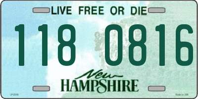 NH license plate 1180816
