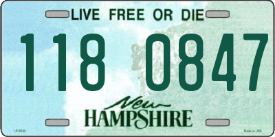 NH license plate 1180847