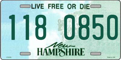 NH license plate 1180850