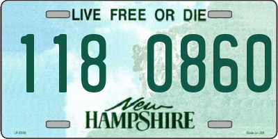 NH license plate 1180860