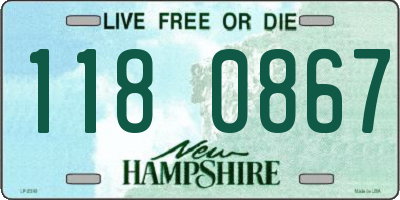 NH license plate 1180867