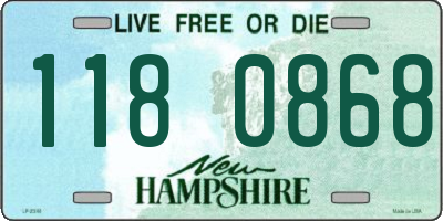 NH license plate 1180868