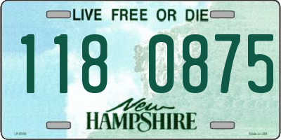 NH license plate 1180875