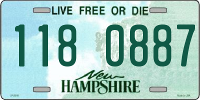 NH license plate 1180887