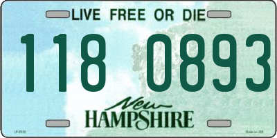 NH license plate 1180893