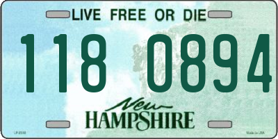 NH license plate 1180894
