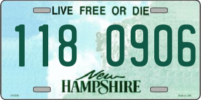 NH license plate 1180906