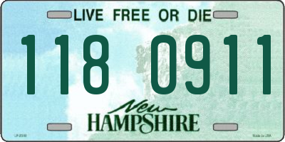 NH license plate 1180911