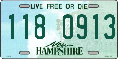 NH license plate 1180913