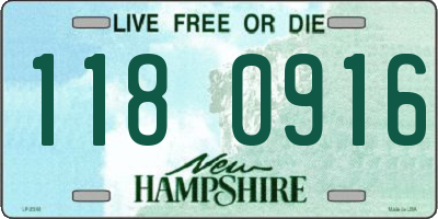 NH license plate 1180916