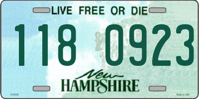 NH license plate 1180923