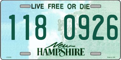 NH license plate 1180926