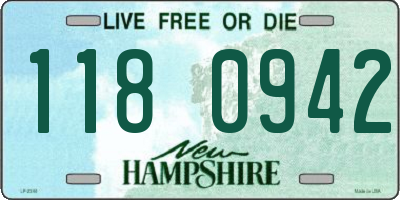 NH license plate 1180942