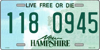NH license plate 1180945