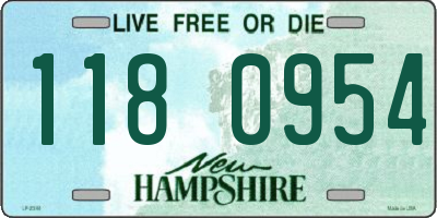 NH license plate 1180954