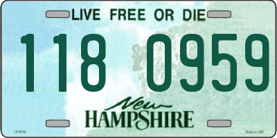 NH license plate 1180959