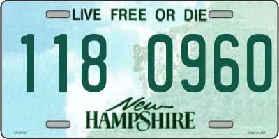 NH license plate 1180960