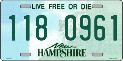 NH license plate 1180961