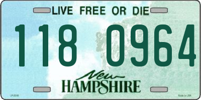 NH license plate 1180964