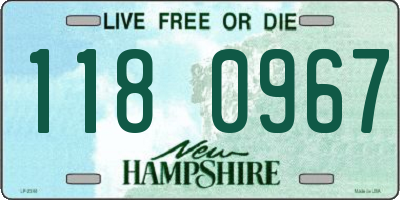 NH license plate 1180967