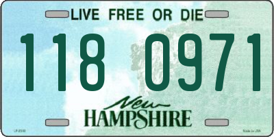 NH license plate 1180971