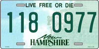 NH license plate 1180977