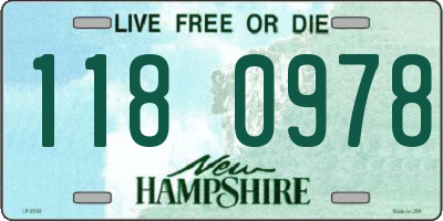 NH license plate 1180978
