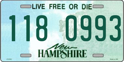 NH license plate 1180993