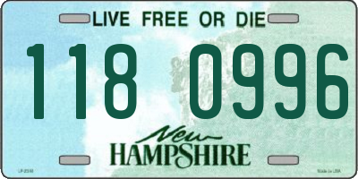 NH license plate 1180996