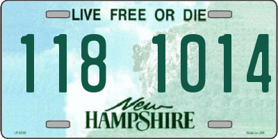NH license plate 1181014