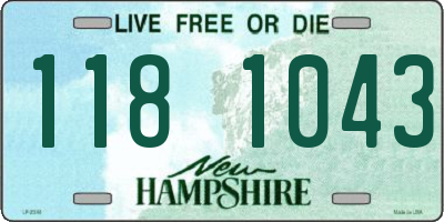 NH license plate 1181043