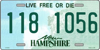 NH license plate 1181056